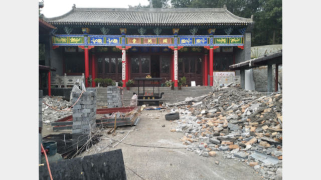 Taoïsme en Chine,Démolition forcée,temple taoïste détruit,Shaanxi Chine
