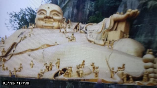 Bouddhisme en Chine,destruction des statues bouddhistes,statue de Maitreya