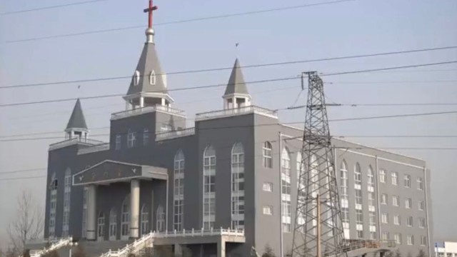 Golden Lampstand Church avant sa destruction, capture d’écran réalisée à partir d’une vidéo produite par des membres de l'église