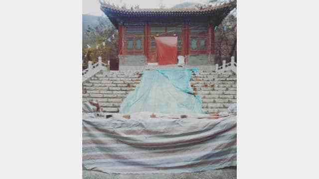 Le temple de la montagne Bijia dans la province du Hebei fermé.