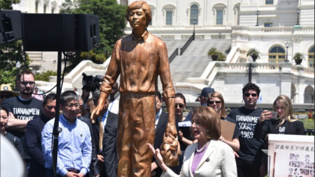Nancy-Pelosi, Rassemblement commémoratif du massacre de la place Tiananmen, Washington