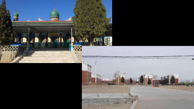 la mosquée Beida, dans le village de Sancun a été rasée