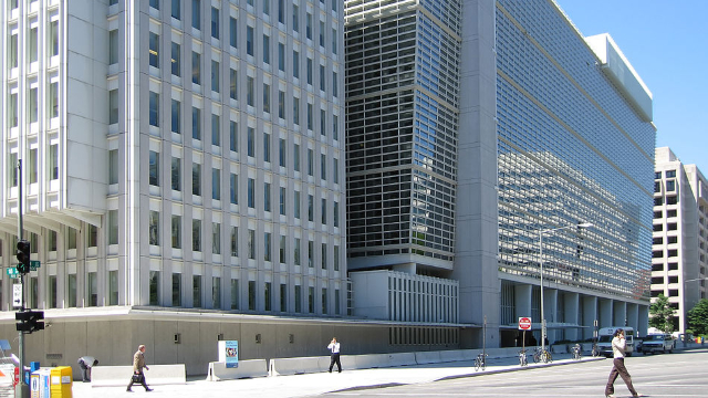 Le bâtiment de la Banque mondiale à Washington aux Etats-Unis