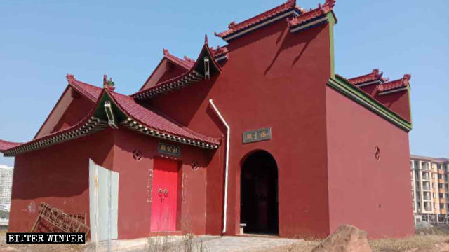 L’apparence d’origine du temple Fuzhu dans le village de Chaoxian.