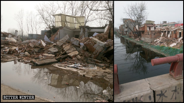 Plus de 300 maisons et magasins démolis de force dans la commune de Moling sous la juridiction de la ville de Xiangcheng.