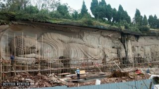 Sichuan : disparition des statues bouddhistes et taoïstes d’une zone panoramique
