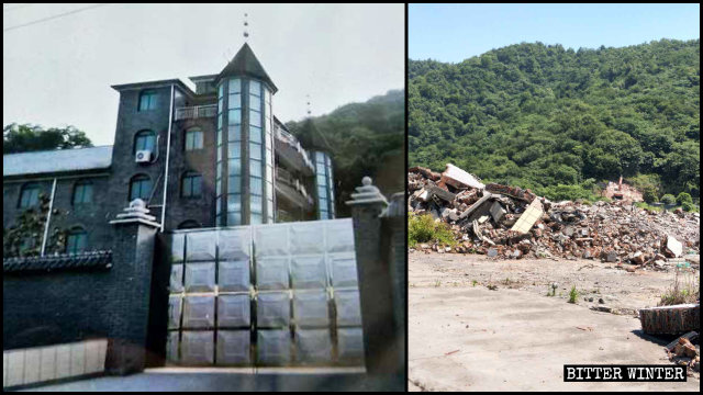 Une église des Trois Autonomies à Hangzhou a été démolie le 12 mai.